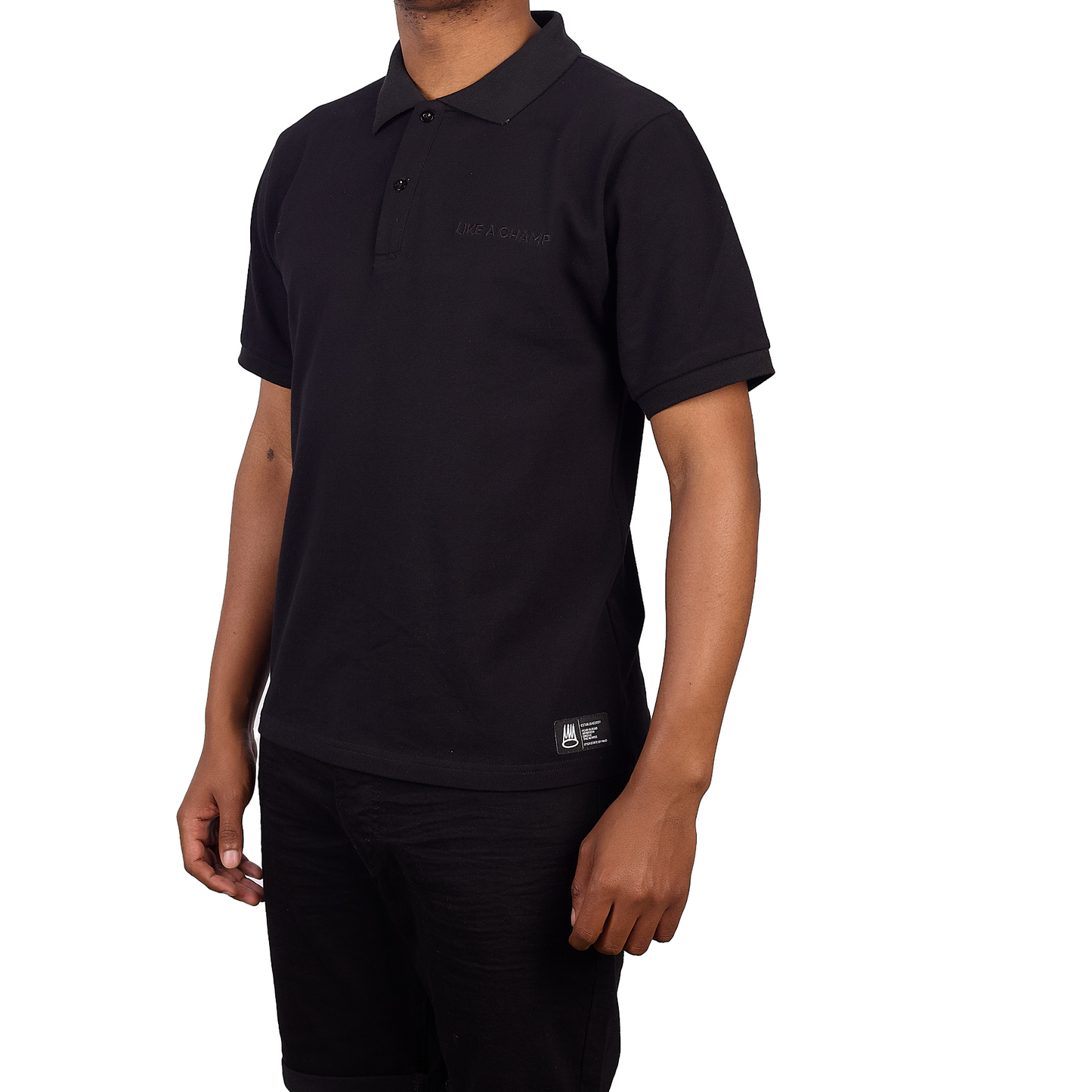 PIQUE BLACK POLO