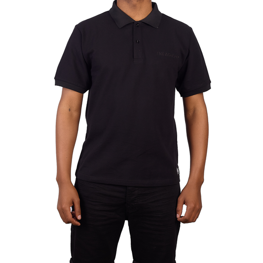 PIQUE BLACK POLO